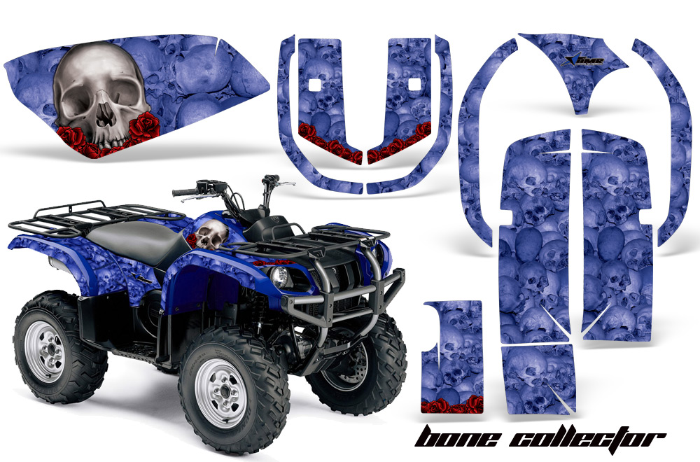 Yamaha Grizzly 660 Graphics Kit Bones B